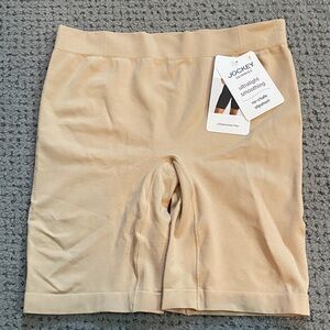 Jockey Ultralight Smoothing No-Chafe Slipshorts — Nude/Beige